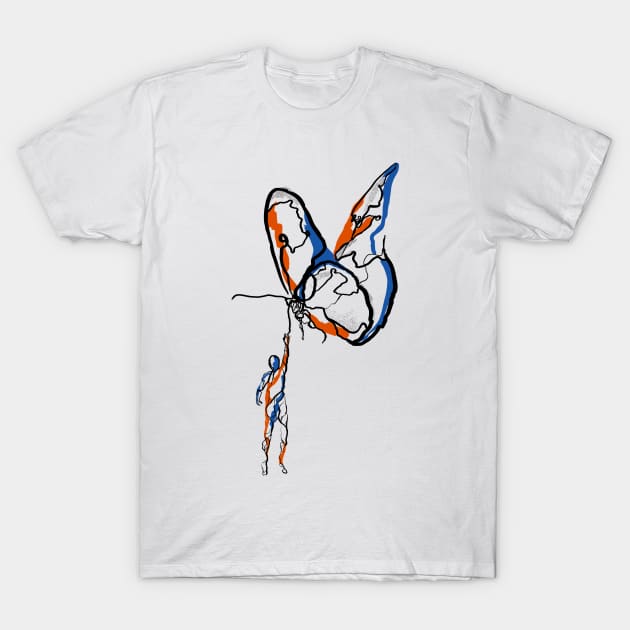 Single Line - Buttersky T-Shirt by MaxencePierrard